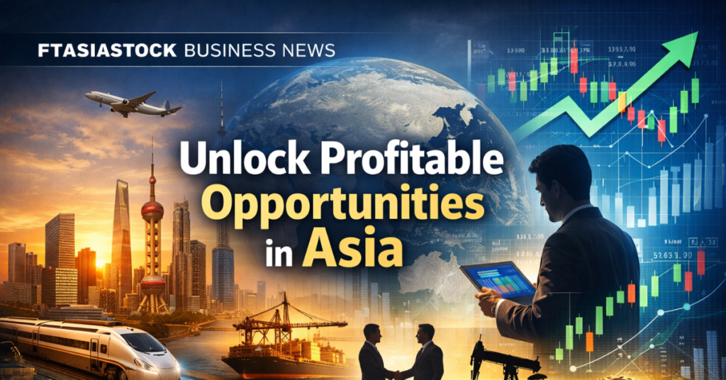 FtAsiaStock Business News feature image showing Asian stock market growth, city skylines, financial charts, and business investment opportunities across Asia.