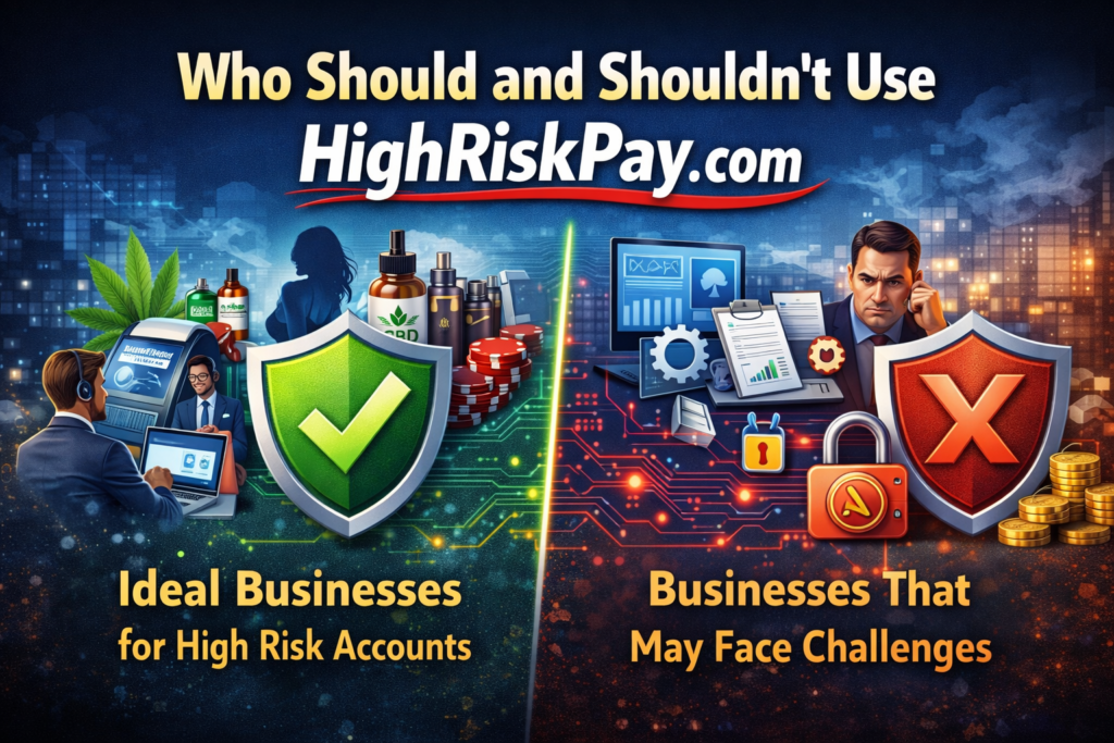 Who should and shouldn’t use High Risk Merchant Account at HighRiskPay.com for high-risk business payment processing.