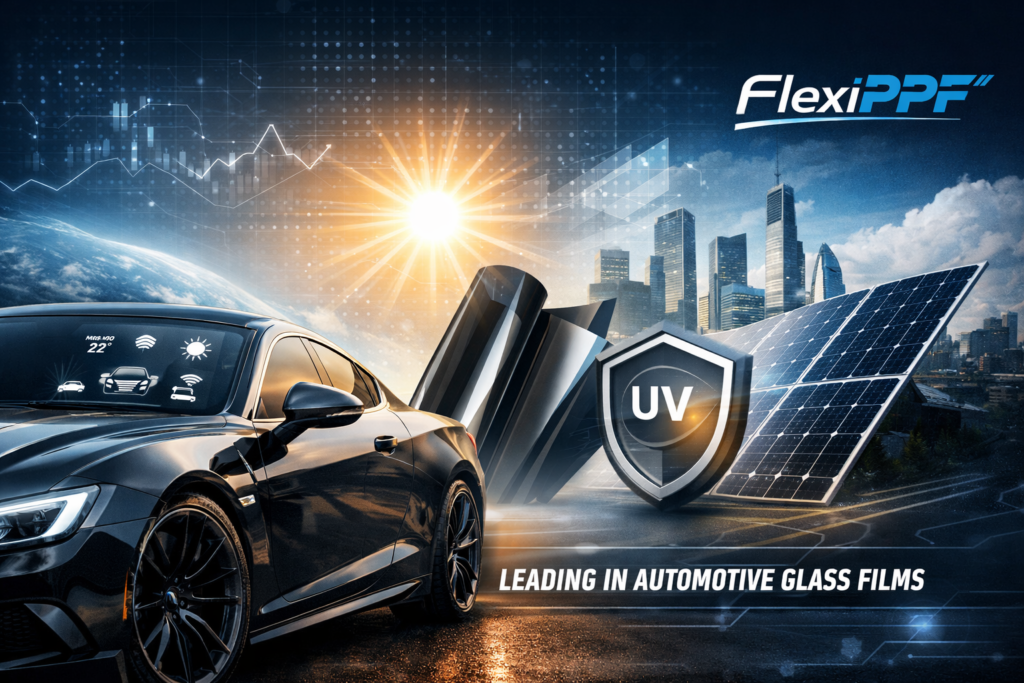 Leading Glass Brands: Innovation and Quality in Automotive Film Solutions showcasing advanced automotive window tint films, UV protection, and modern vehicle glass technology.