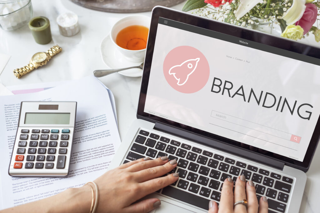 Branding copyright design spaceship graphic concept